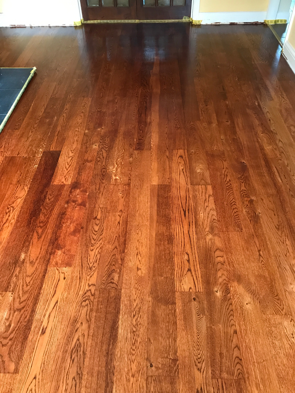 Natural wood colour restoration with sanding London 