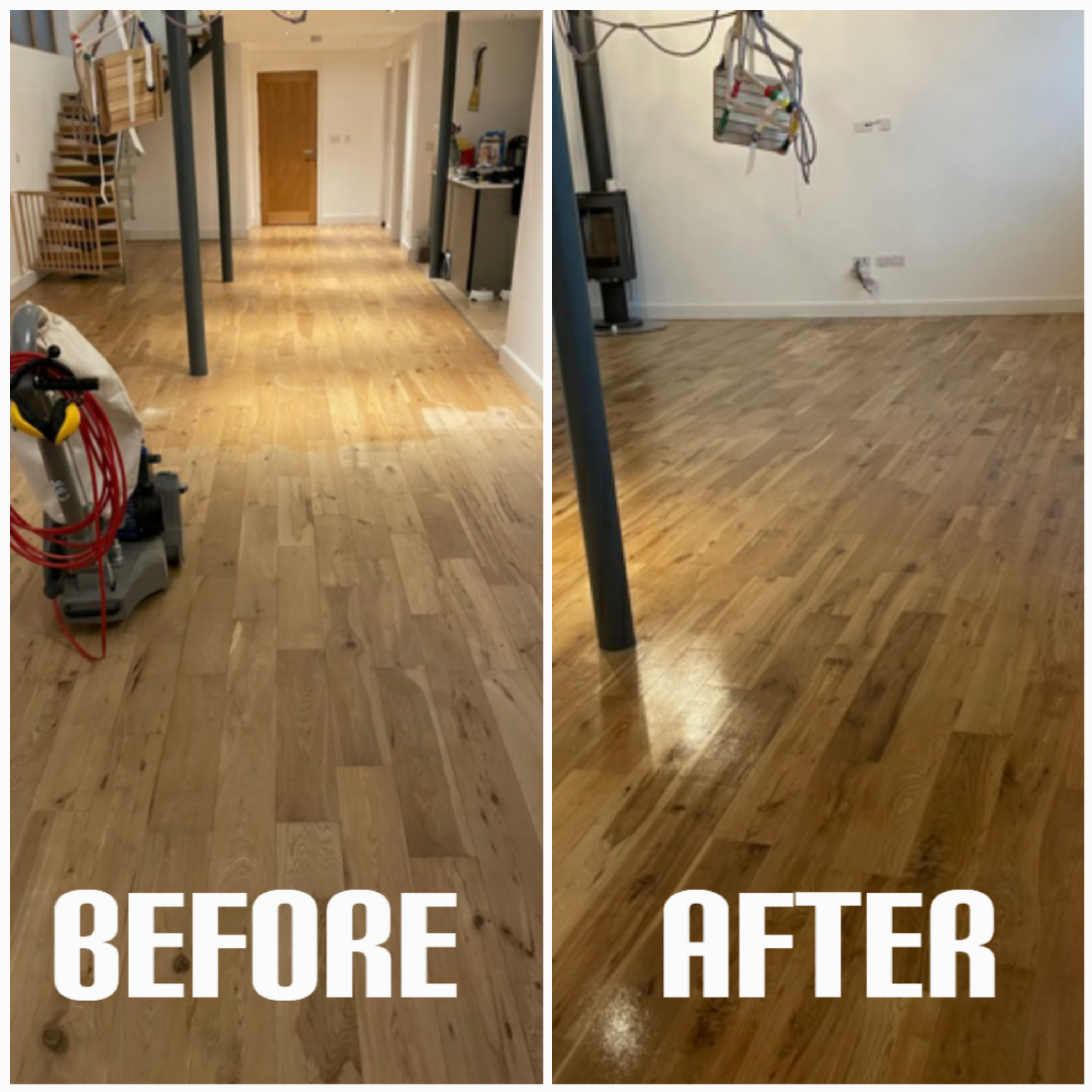 Light sanding and lacquer finish  - personal gym, Tottenham