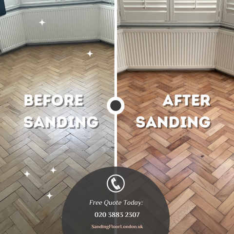 Herringbone sanding Kensington
