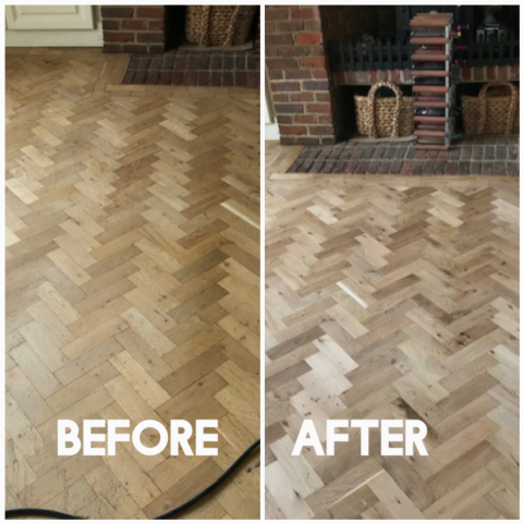Herringbone restoration - house, Dorking