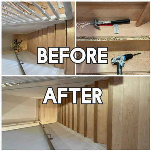 before and after sanding of wood stairs, repairs, and staircases restoration, Lambeth