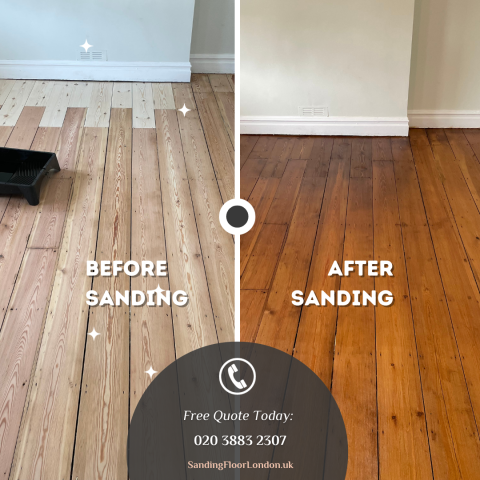 before and after sanding, Kensington