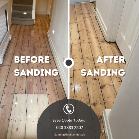 Hardwood floor sanding and finishing, Islington