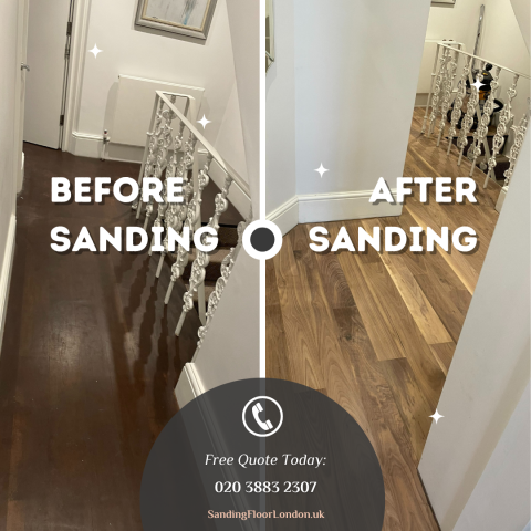 Hardwood sanding and floor restoration, Chelsea