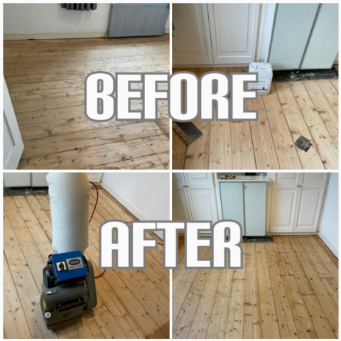 Floorboards repair - bedroom, Hackney