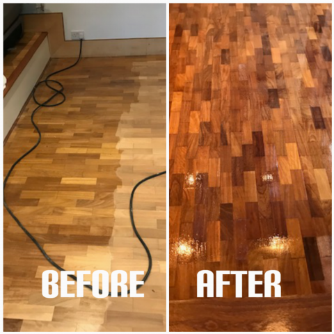 Exotic flooring refurbishment - apartment, Croydon