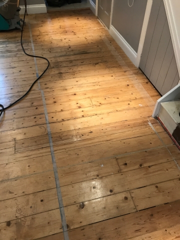 staining in progress