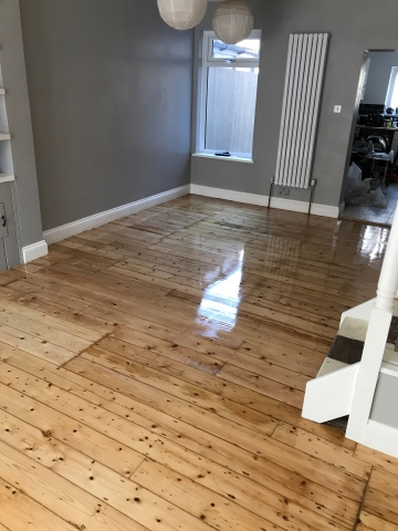 before - after floor sanding