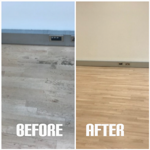 Dust-free sanding renovation of meeting room - Central London SE1, Great Suffolk Street