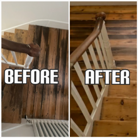 Stairs renovation and colour change - house, Hackney