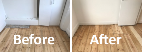 Hardwood floor restoration and sanding, Balham