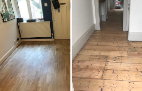 Sanding and original colour restoration, Holloway