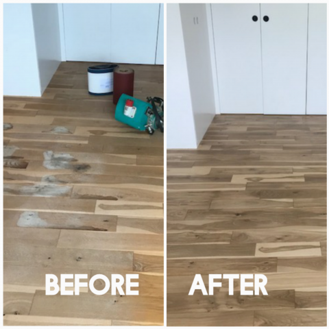 Light sanding and refinishing - luxury apartment, West Ham