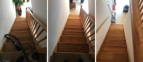 Stairs repair and refinishing - house, King's Cross
