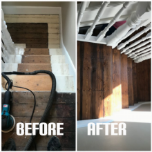 Staircases surface improvement - house, Eltham