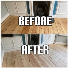before and after buffing and polishing in a house, Enfield