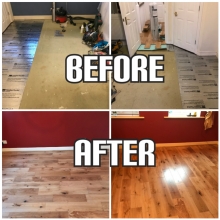 before and after hardwood flooring installation, Chelsea
