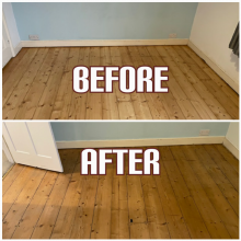 example of home office flooring refinishing and polishing, Islington