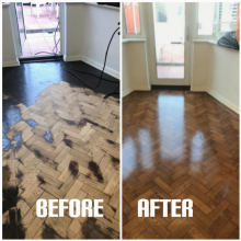 Parquet improvement and oiling - Dorking