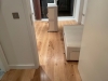 After fitting of engineered floorboards