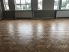 Newly renovated school wood floors